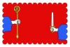 Flagge der departement Haute-Loire