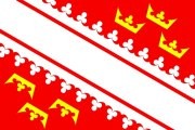 Flagge der Region Elsass