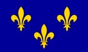 Flagge der Region Île-de-France