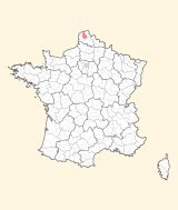 karte lage Saint-Omer