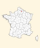 karte lage Saint-Quentin