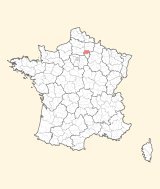 karte lage Soissons