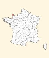 karte lage Cherbourg-Octeville