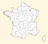 karte lage Sainte-Menehould
