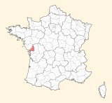 karte lage Fontenay-le-Comte