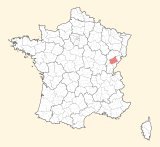 karte lage Besançon