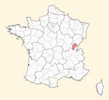 karte lage Lons-le-Saunier