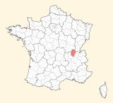 karte lage Bourg-en-Bresse