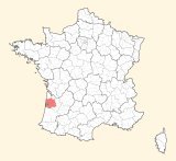 karte lage Bordeaux