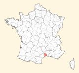 karte lage Montpellier