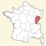 karte lage Franche-Comté
