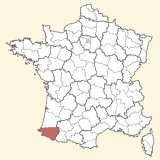 karte lage Pyrénées-Atlantiques